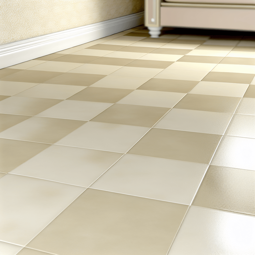 Beige and White Checkered floor 2
