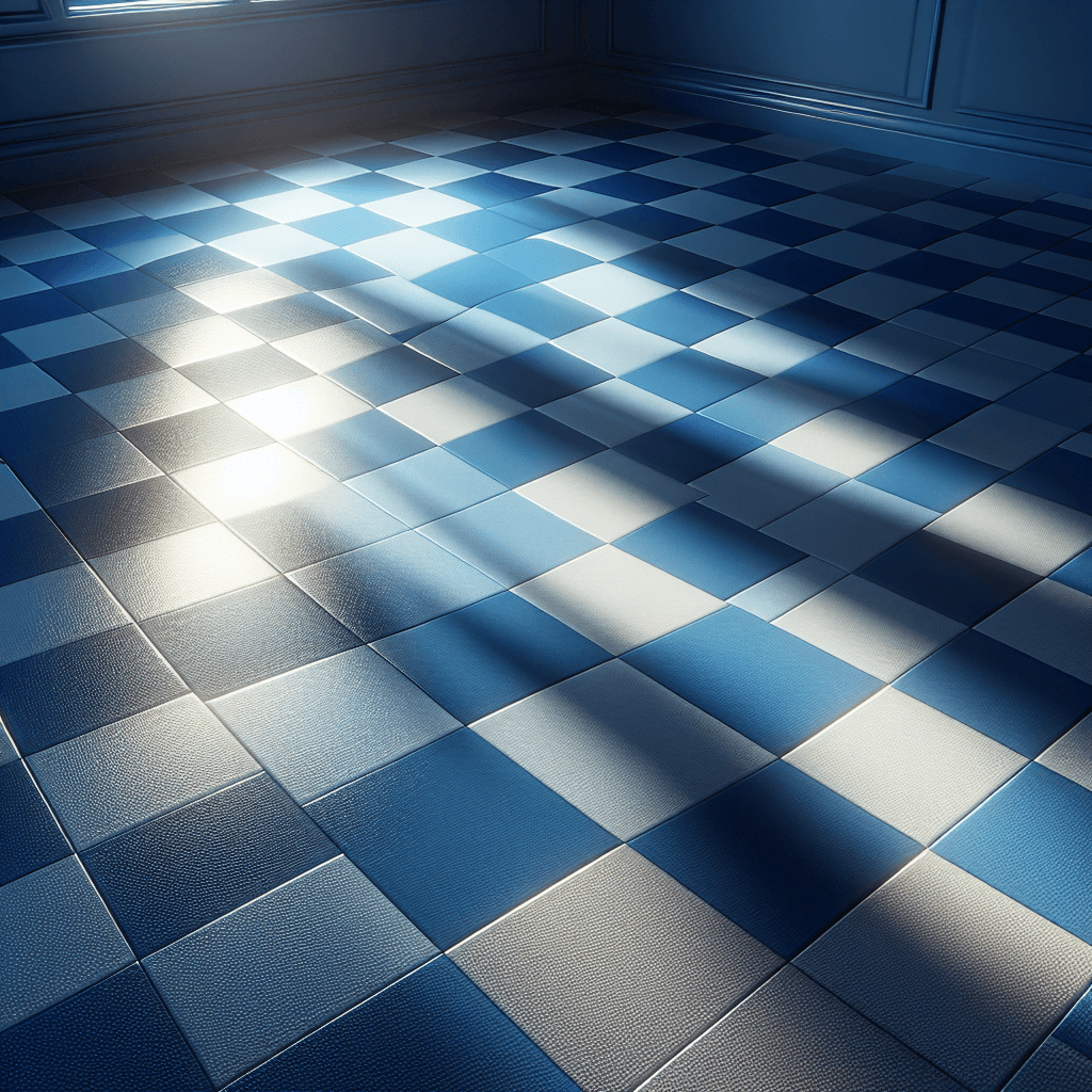 Blue Checkered Floor 2