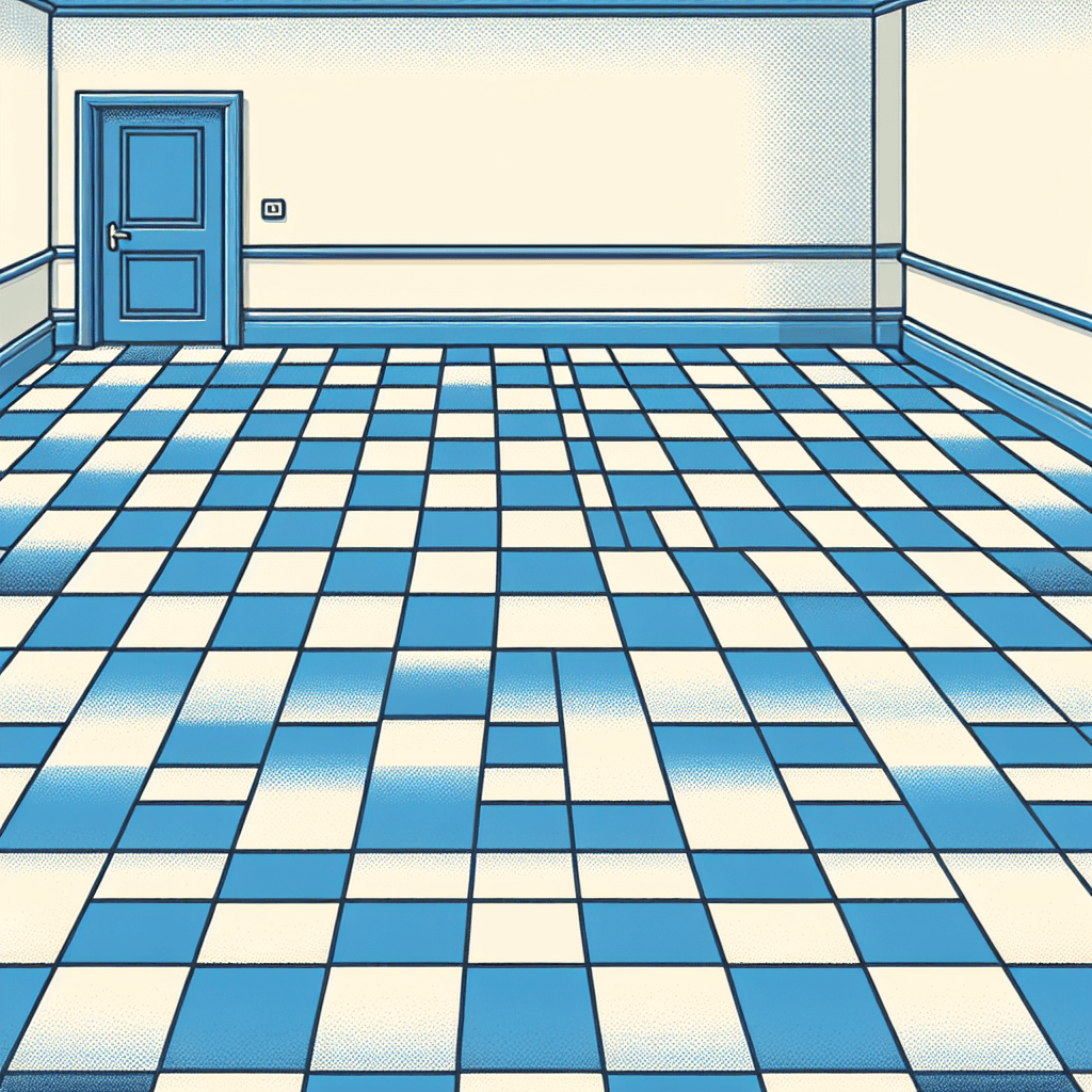 Blue Checkered Floor