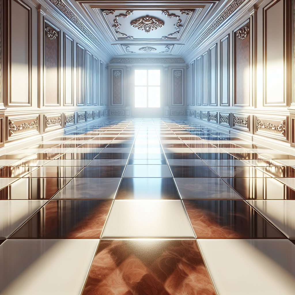 Brown and White Checkered Floor 2