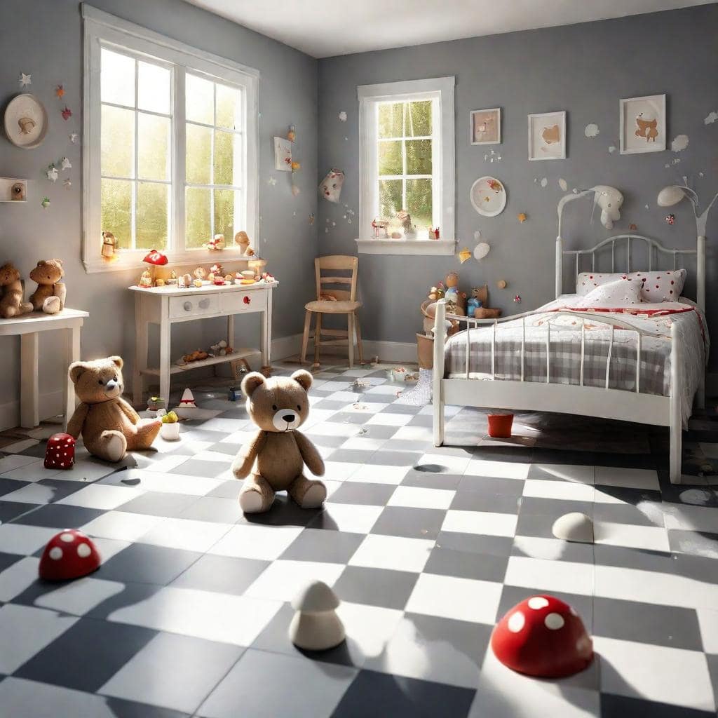 Gray and White Checkered Floor 2 min