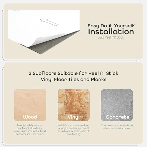 Nexus Self Adhesive 12-Inch Vinyl Floor Tiles